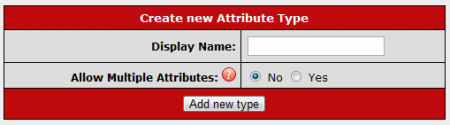 Creating a New Attribute Type in CARMA