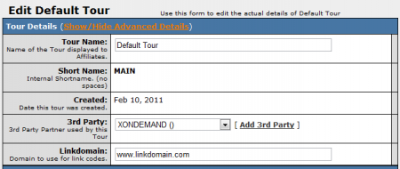 Editing Your XOnDemand Tour