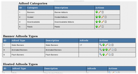 Adtool Categories and Types